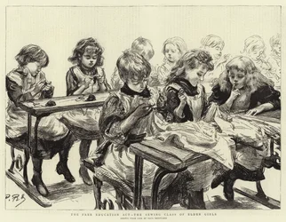 Das Gesetz zur freien Bildung, die Nähklasse der älteren Mädchen